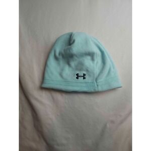 Under Armour Beanie Womens One Size Blue Fleece Sporty Winter Outdoor Athleisure